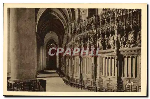 Ansichtskarte AK Chartres Eure et Loir Interieur de la Cathedrale Le Deambulatoire