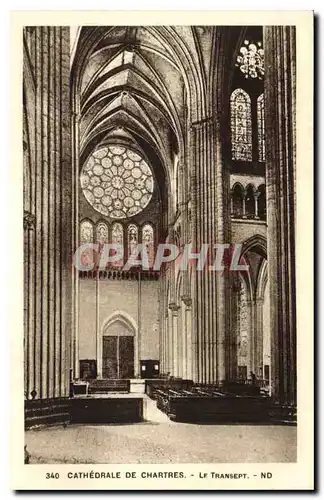 Cartes postales Cathedrale de ChartresLe Transept