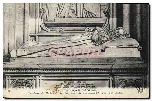 Ansichtskarte AK Dreux Chapelle Saint Louis Tombeau de Madame Adelaide