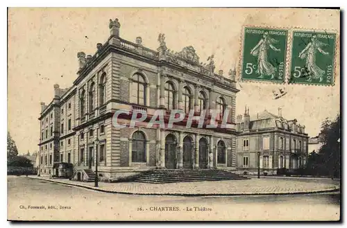 Cartes postales Chartres Le Theatre