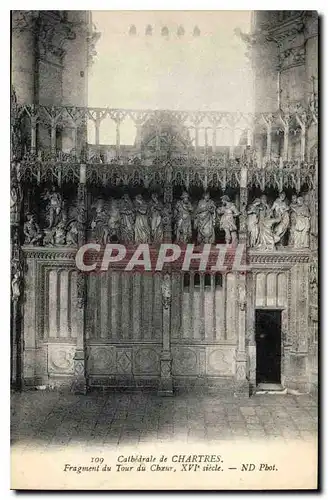 Ansichtskarte AK Cathedrale de Chartres Fragment du Tour du Choeur