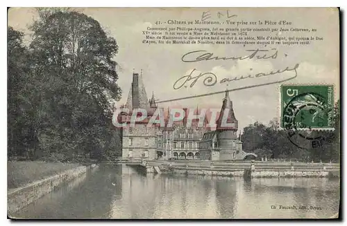 Cartes postales Chateau de Maintenon Vue prise sur la Piece d'Eau