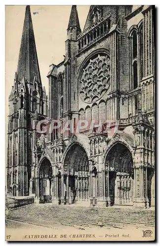 Ansichtskarte AK Cathedrale de Chartres Portail Sud