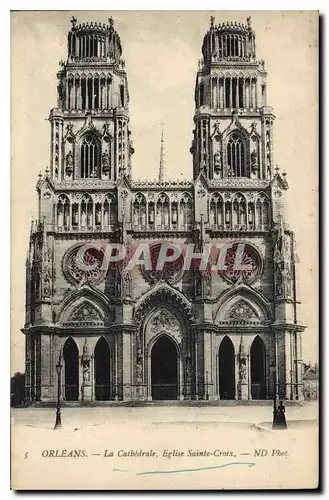 Cartes postales Orleans La Cathedrale Eglise Sainte Croix