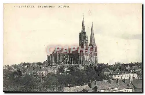 Cartes postales Chartres La Cathedrale