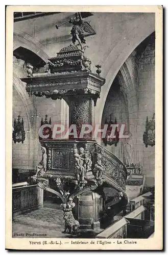 Ansichtskarte AK Yevres E L Interieur de l'Eglise La Chaire