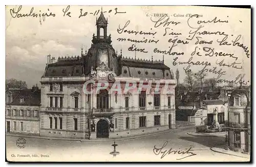 Cartes postales Dreux Caisse d'Espargne