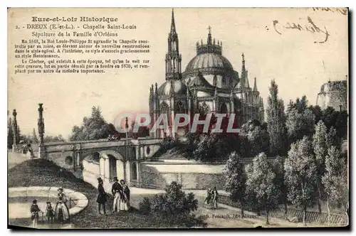 Cartes postales Dreux E et L Chapelle Saint Louis