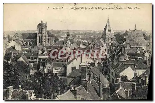 Ansichtskarte AK Dreux Vue generale prise de la Chapelle Saint Louis