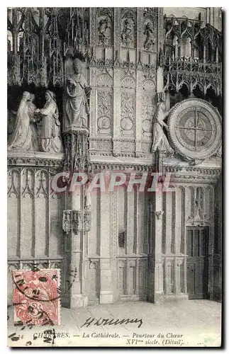 Cartes postales Chartres La Cathedrale Pourtor du Choeur