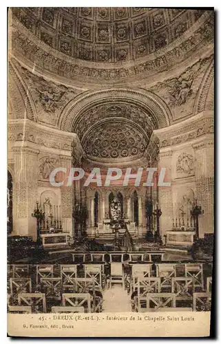 Cartes postales Dreux E et L Interieur de la Chapelle Saint Louis