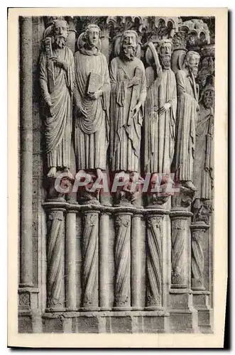 Ansichtskarte AK Cathedrale de Chartres Apotres Portail Sud XIII siecle