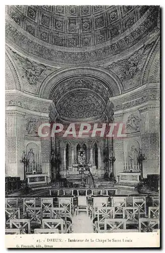 Cartes postales Dreux Interieur de la Chapelle Saint Louis