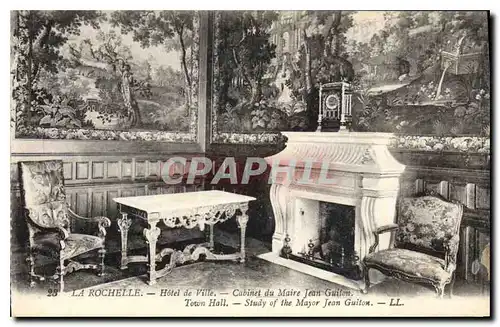 Cartes postales La Rochelle Hotel de Ville Cabinet du Maire Jean Guilon