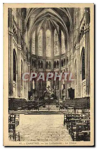 Cartes postales Chartres La Cathedrale Le Choeur