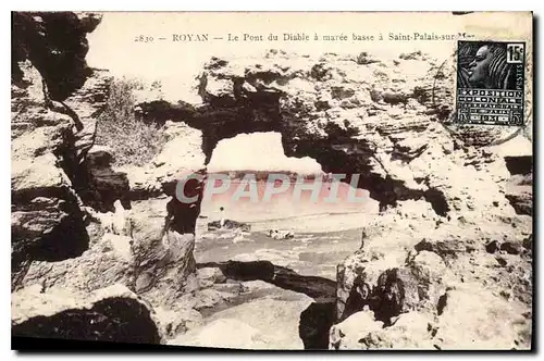 Cartes postales Royan Le Pont du Diable a maree basse a Saint Palais sur Mer