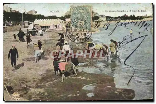 Cartes postales Royan La grande Conche a l'heure du bain