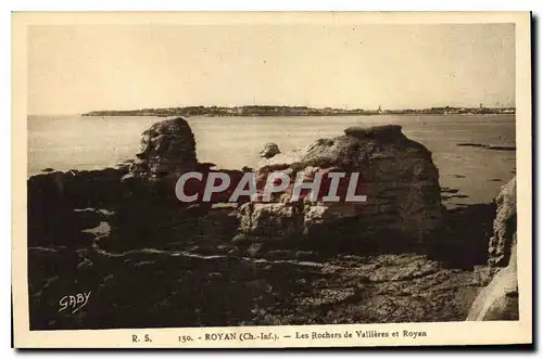 Cartes postales Royan Ch Inf Les Rochers de Vallieres et Royan