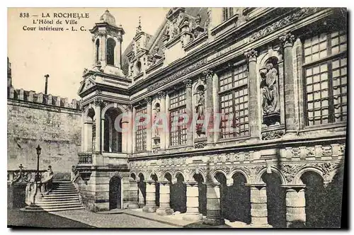 Cartes postales La Rochelle L'Hotel de Ville Cour Interieure