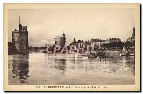 Ansichtskarte AK La Rochelle Les Bassins et les Tours