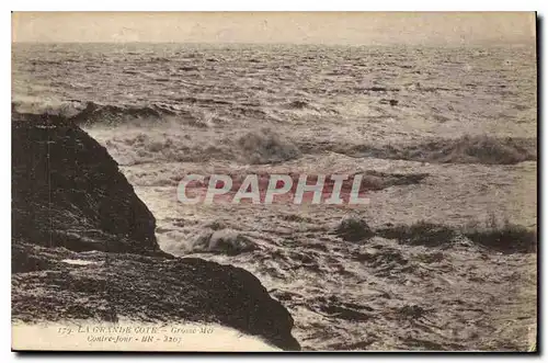 Cartes postales La Grande Cote Grosse Mer contre jour