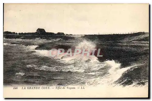 Cartes postales La Grande Cote Effet de Vagues