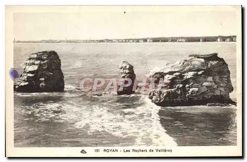 Cartes postales Royan Les Rochers de Vallieres