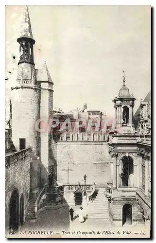 Cartes postales La Rochelle Tour et Campanile de l'Hotel de Ville