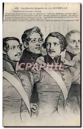 Cartes postales Les Quatre Sergents de La Rochelle