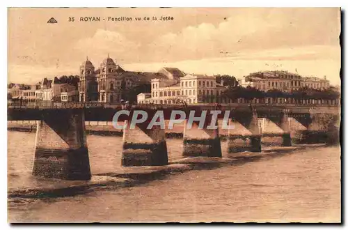 Cartes postales Royan Foncillon vu de la Jetee