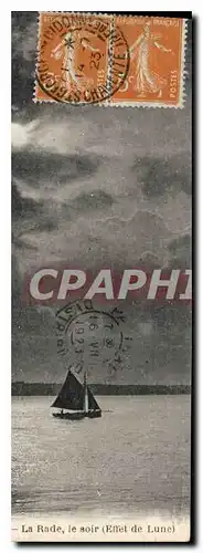 Cartes postales La Rade le soir Effet de Lune Royan Bateaux