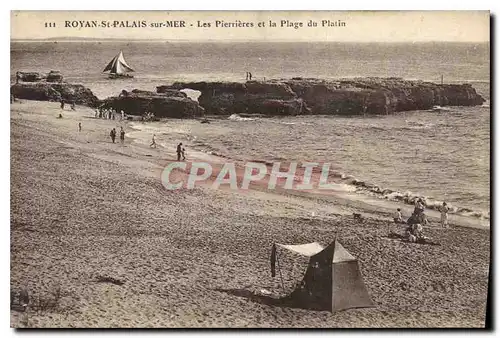 Cartes postales Royan St Palais sur Mer Les Pierrieres et la Plage du Platin