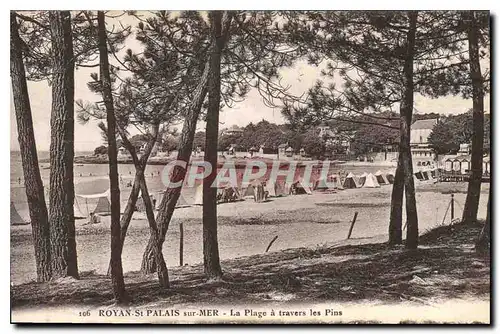 Cartes postales Royan St Palais sur Mer La Plage a travers les Pins