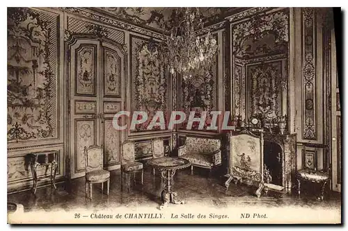 Ansichtskarte AK Chateau de Chantilly La Salle des Singes