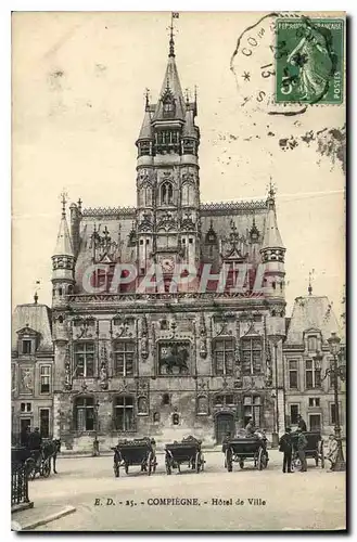 Cartes postales Compiegne Hotel de Ville