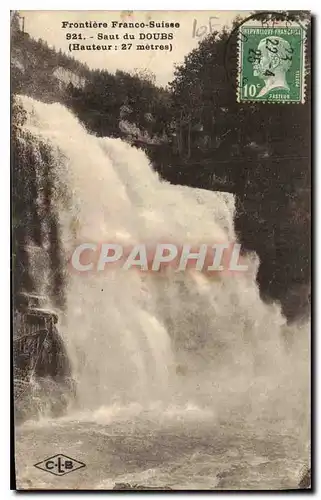 Cartes postales Frontiere Franco Suisse Saut du Doubs