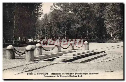 Cartes postales Foret de Compiegne Monument de l'Armistice