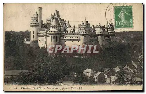 Cartes postales Pierrefonds Le Chateau facade Est