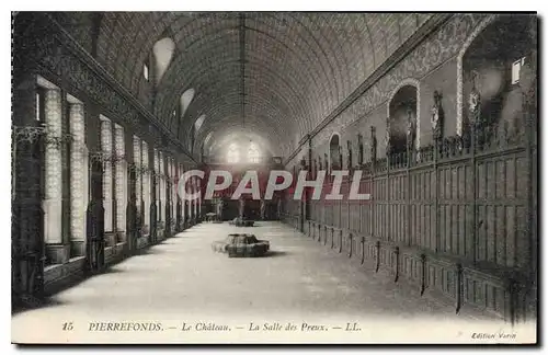 Cartes postales Pierrefonds Le Chateau La Salle des Preux