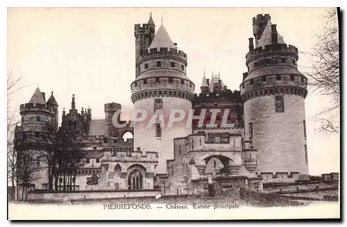 Cartes postales Pierrefonds Chateau Entree principale