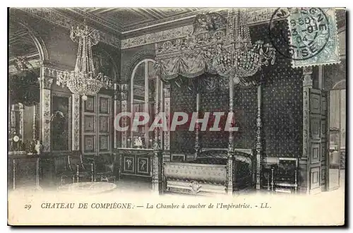 Cartes postales Chateau de Compiegne La Chambre a coucher de l'Imperatrice