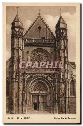 Cartes postales Compiegne Eglise Saint Antoine