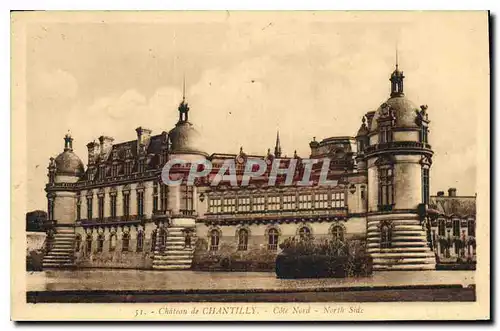 Cartes postales Chateau de Chantilly Cote Nord