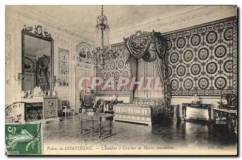 Ansichtskarte AK Palais de Compiegne Chambre a Coucher de Marie Antoinette