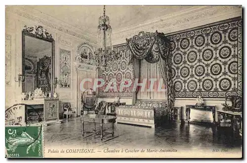Cartes postales Palais de Compiegne Chambre a Coucher de Marie Antoinette