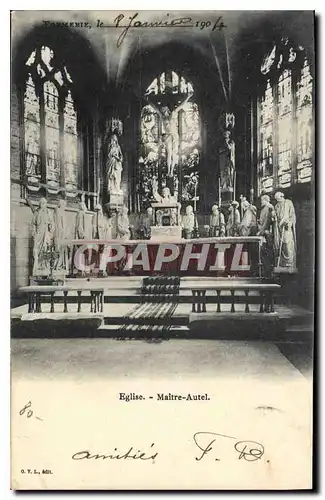 Cartes postales Eglise Maitre Autel