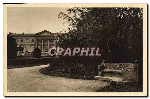 Ansichtskarte AK Chateau de Compiegne Le Parc et le Banc de Napoleon