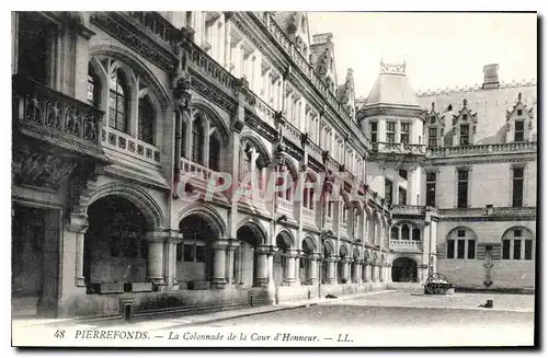 Ansichtskarte AK Pierrefonds La Colonnade de la Cour d'Honneur