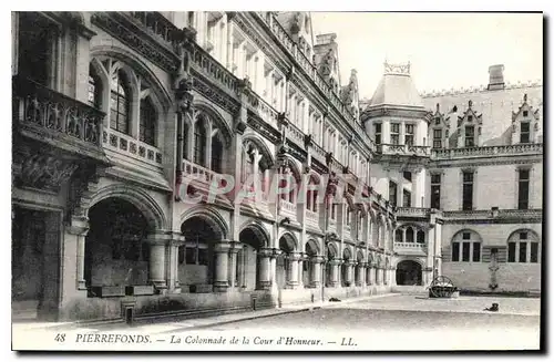 Cartes postales Pierrefonds La Colonnade de la Cour d'Honneur