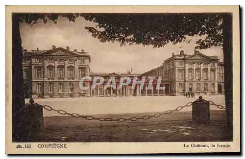 Ansichtskarte AK Compiegne Le Chateau la facade